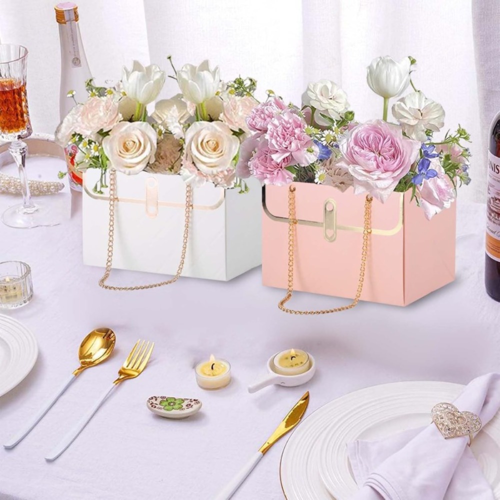 Florist Supply House - 5/10pcs Portable Metal Chain Flower Bouquet