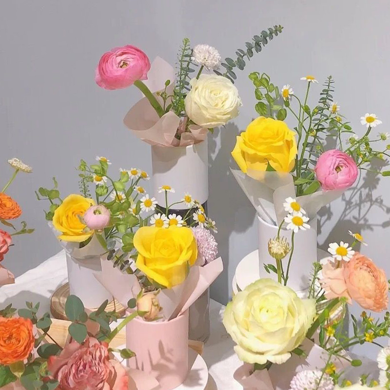 4pcs Mini Round Flower Box Gif - đánh giá và giá Florist Supply House